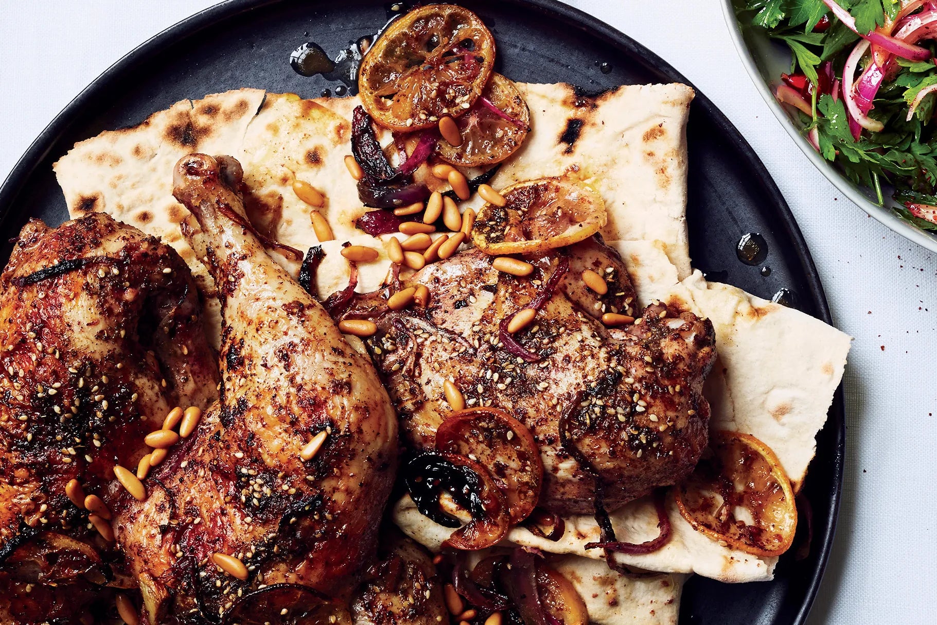 palestinian shatta zaatar roast chicken comfort food